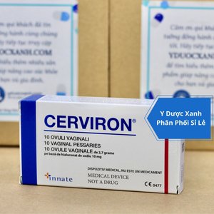 CERVIRON, Viên đặt âm đạo trị hỗ trợ điều trị các bệnh lý âm đạo như viêm âm đạo, cổ tử cung, viêm lộ tuyến, ngứa âm hộ