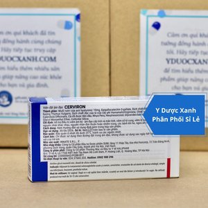 CERVIRON, Viên đặt âm đạo trị hỗ trợ điều trị các bệnh lý âm đạo như viêm âm đạo, cổ tử cung, viêm lộ tuyến, ngứa âm hộ