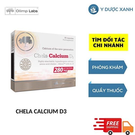 CHELA CALCIUM D3, 30 viên, Viên uống hỗ trợ, phòng ngừa loãng xương, tắng chiều cao cho người lớn của Châu Âu
