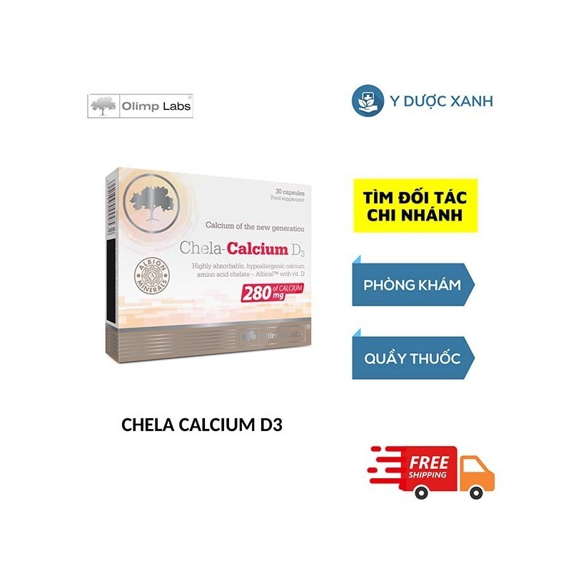 CHELA CALCIUM D3, 30 viên, Viên uống hỗ trợ, phòng ngừa loãng xương, tắng chiều cao cho người lớn của Châu Âu