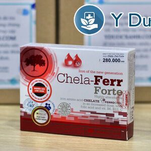 CHELA FERR FORTE, 30 viên, Viên uống bổ sung sắt, cải thiện thiếu máu cho bà bầu, sau sinh của Châu Âu
