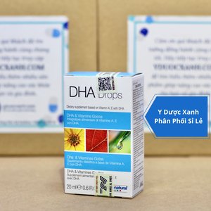 DHA DROPS, 20ml, Nhỏ giọt bổ sung DHA, Vitamin A, cải thiện chức năng mắt, tim mạch, phát triển não bộ