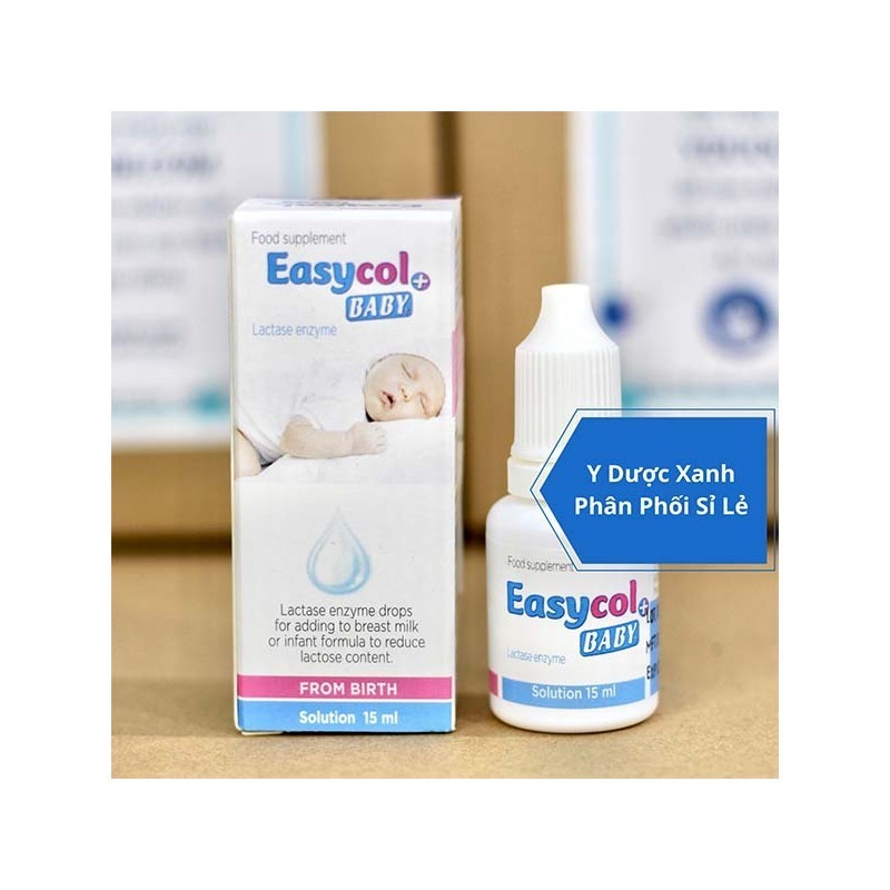 EASYCOL BABY, 15ml, Dung dịch nhỏ giọt bổ sung Enzym Lactase cho bé, trẻ nhỏ của Tây Ban Nha