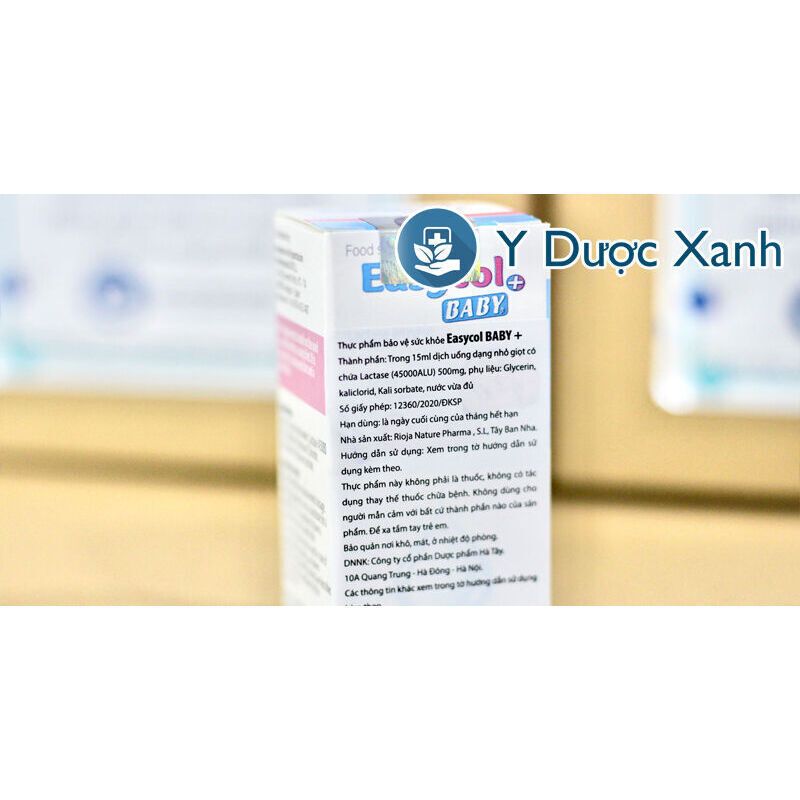 EASYCOL BABY, 15ml, Dung dịch nhỏ giọt bổ sung Enzym Lactase cho bé, trẻ nhỏ của Tây Ban Nha