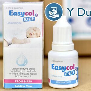 EASYCOL BABY, 15ml, Dung dịch nhỏ giọt bổ sung Enzym Lactase cho bé, trẻ nhỏ của Tây Ban Nha