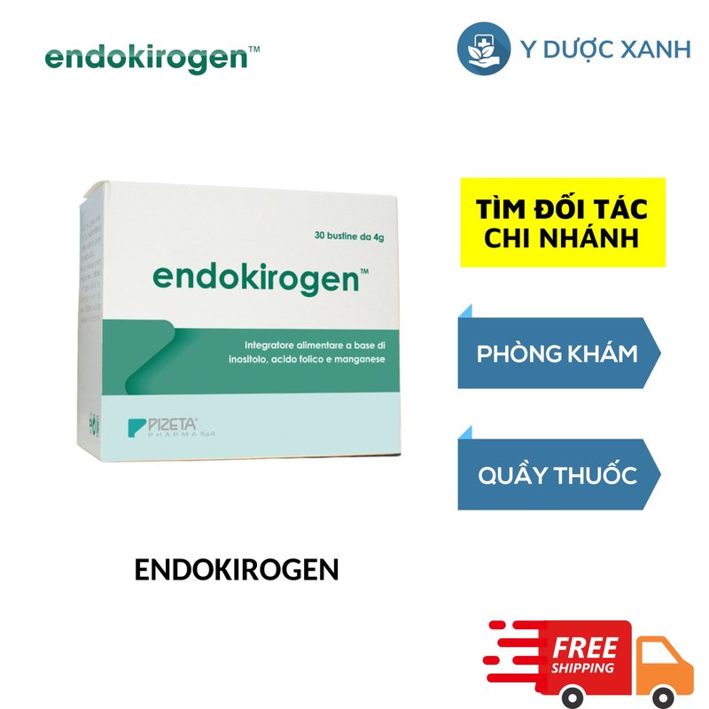 ENDOKIROGEN, 30 gói, Viên uống hỗ trợ sinh sản, điều hòa nội tiết tố của Ý