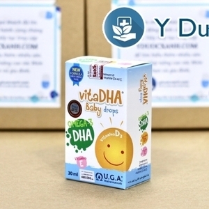 VITADHA BABY DROPS, 30ml, Nhỏ giọt bổ sung DHA cho bé, trẻ em từ sơ sinh của Ý