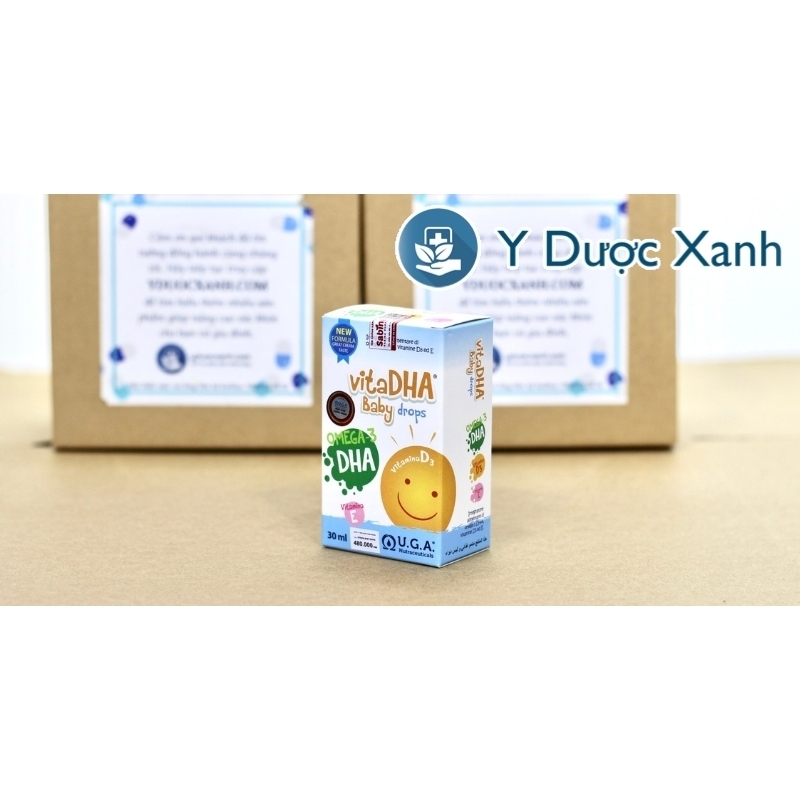 VITADHA BABY DROPS, 30ml, Nhỏ giọt bổ sung DHA cho bé, trẻ em từ sơ sinh của Ý