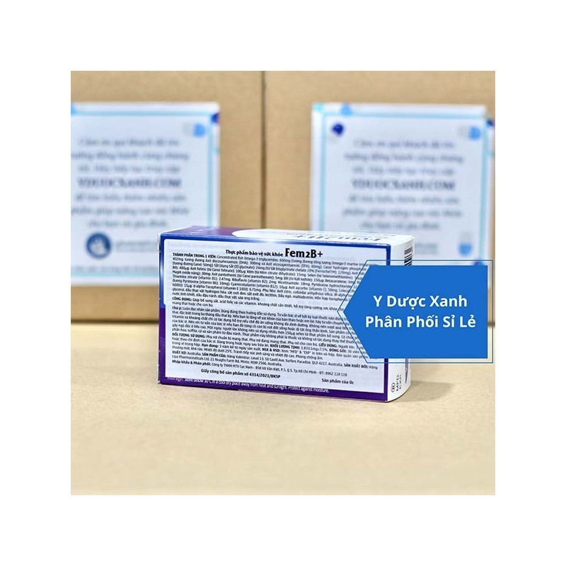 FEM2B+, 30 viên, Viên uống vitamin tổng hợp cho bà bầu của Úc