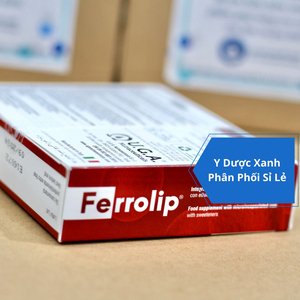 FERROLIP, 20 gói, Gói sắt sinh học bổ sung sắt cho bà bầu, người thiếu máu của Ý