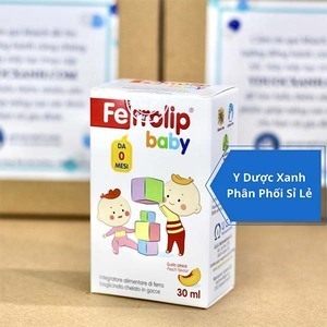 FERROLIP BABY, 30 ml, Dung dịch nhỏ giọt bổ sung sắt hữu cơ, bổ máu cho bé, trẻ em từ 2 tuổi của Ý
