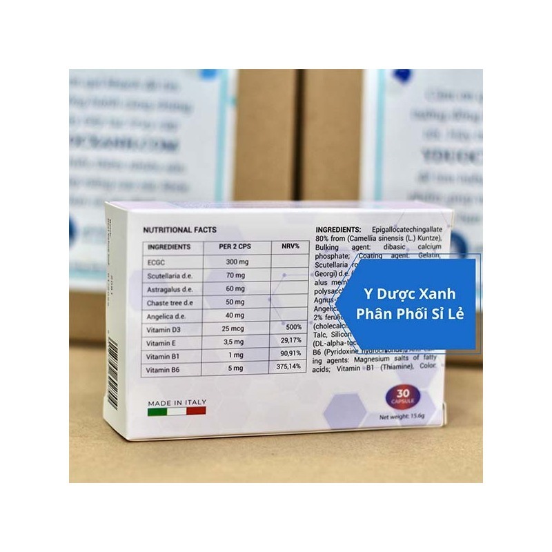 FIBRO + 30 viên, Viên uống điều hòa kinh nguyệt, cân bằng nội tiết tố cho phụ nữ của Ý