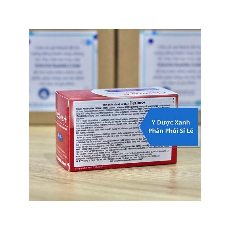 FLECHOS+, 60 viên, Bổ sung canxi và vitamin D cho phụ nữ của Úc