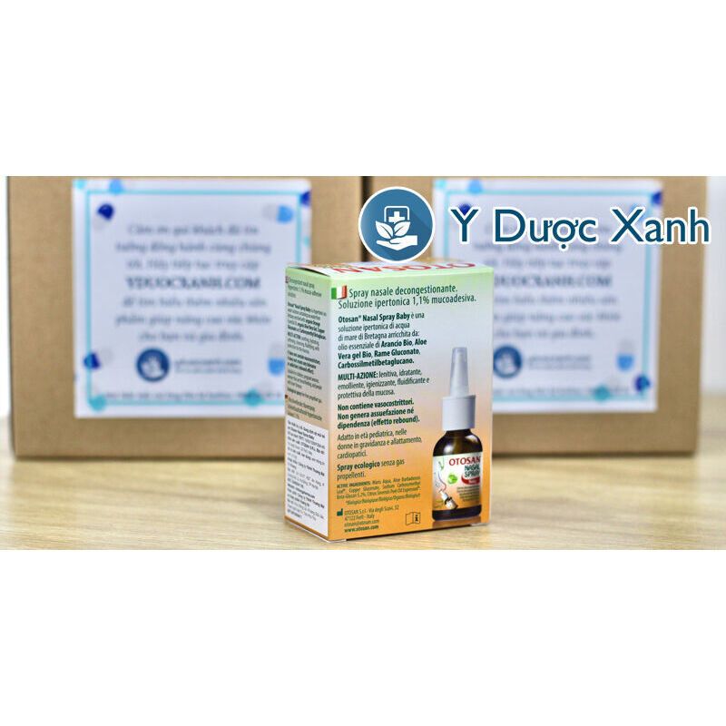 OTOSAN NASAL SPRAY BABY, 30ml, Otosan xịt mũi, vệ sinh mũi cho bé, trẻ sơ sinh của Ý