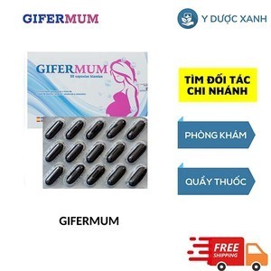 GIFERMUM PLUS, 30 viên, Viên uống bổ sung vitamin tổng hợp cho bà bầu, phụ nữ chuẩn bị mang thai của Tây Ban Nha