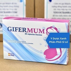 GIFERMUM PLUS, 30 viên, Viên uống bổ sung vitamin tổng hợp cho bà bầu, phụ nữ chuẩn bị mang thai của Tây Ban Nha
