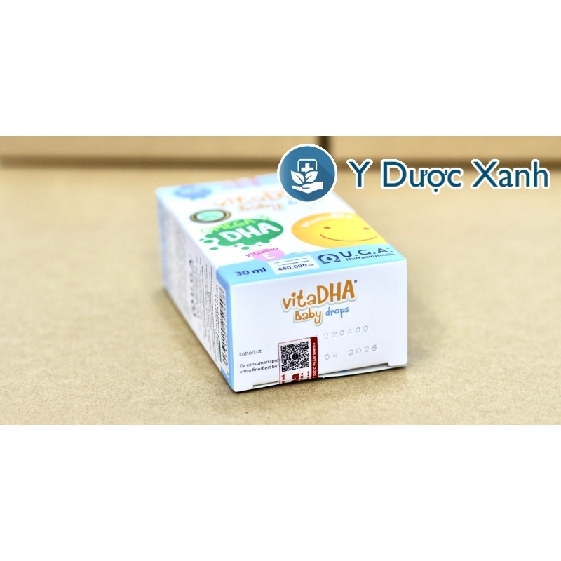 VITADHA BABY DROPS, 30ml, Nhỏ giọt bổ sung DHA cho bé, trẻ em từ sơ sinh của Ý