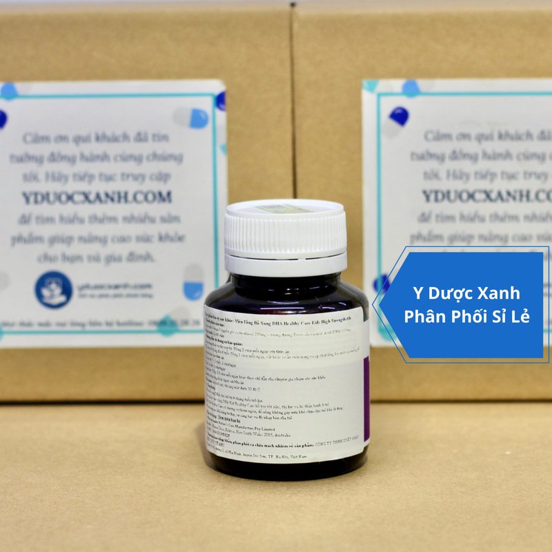 HEALTHY CARE KIDS DHA, Viên uống bổ sung DHA, bổ não, thị lực, thần kinh của Úc