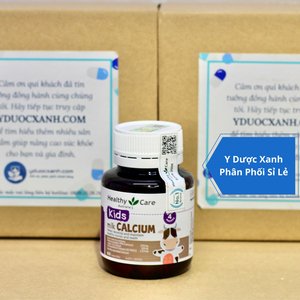 HEALTHY CARE KIDS MILK CALCIUM, Viên uống Canxi sữa cho bé bổ sung Canxi, Vitamin D3 của Úc