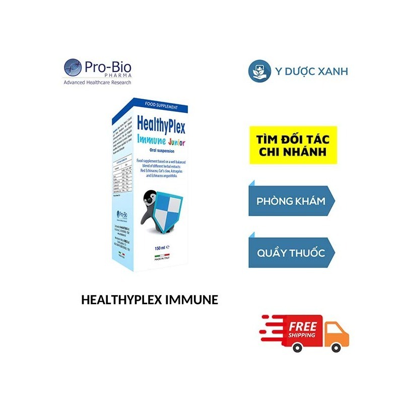 HEALTHYPLEX IMMUNE, Siro tăng đề kháng cho trẻ em từ 1 tuổi của Ý