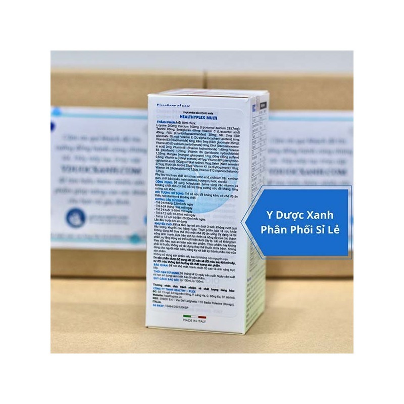 HEALTHYPLEX MULTI SYRUP, 150ml, Siro tăng cường sức đề kháng cho trẻ em, trẻ sơ sinh của Ý