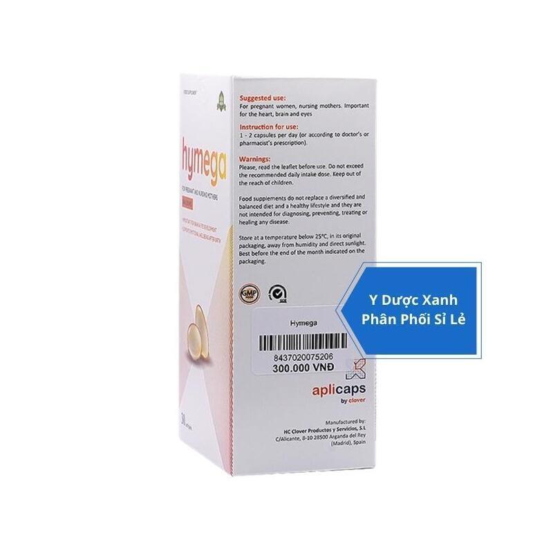 HYMEGA, 30 viên, Viên uống bổ sung DHA cho bà bầu, sau sinh của Tây Ban Nha