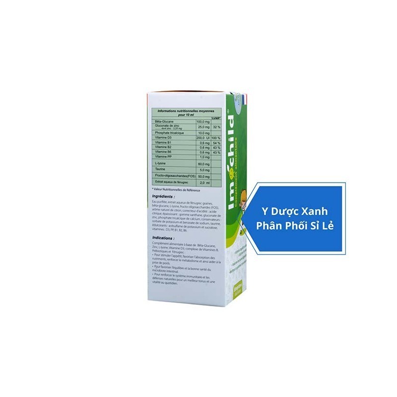 IMOCHILD, 125ml, Siro tăng đề kháng miễn dịch cho trẻ nhỏ từ 1 tuổi của Pháp