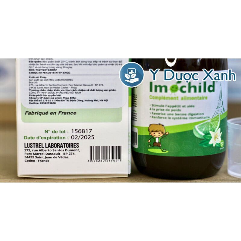 IMOCHILD, 125ml, Siro tăng đề kháng miễn dịch cho trẻ nhỏ từ 1 tuổi của Pháp