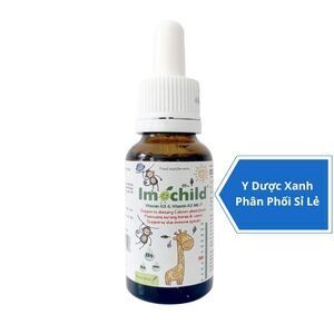 IMOCHILD D3 K2, 20ml, Dung dịch nhỏ giọt D3 K2 cho trẻ sơ sinh, trẻ em của Tây Ban Nha