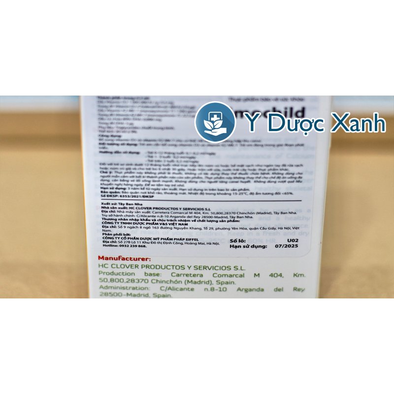 IMOCHILD D3 K2, 20ml, Dung dịch nhỏ giọt D3 K2 cho trẻ sơ sinh, trẻ em của Tây Ban Nha