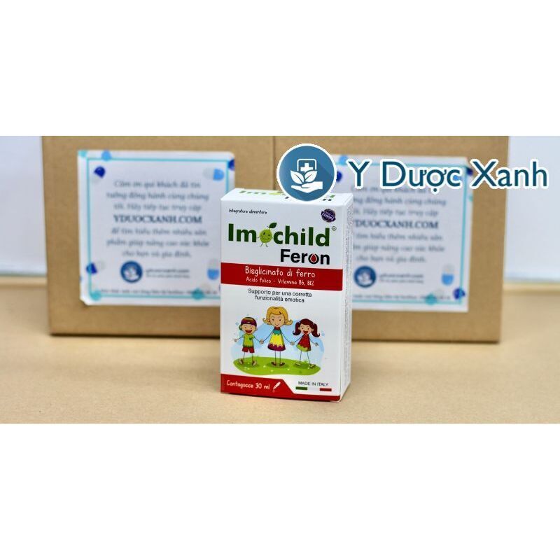 IMOCHILD FERON, 30ml, Siro bổ sung sắt, hỗ trợ thiếu máu cho trẻ em trên 7 tháng tuổi của Ý