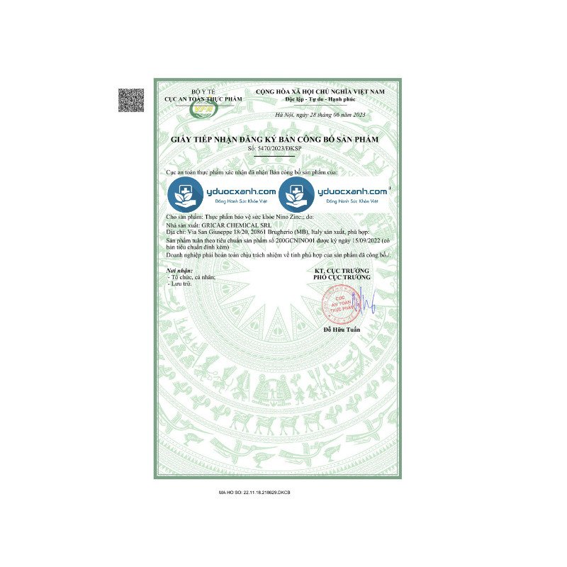 IMOCHILD NINO ZINC, 30ml, Siro hỗ trợ tăng cường sức đề kháng cho trẻ sơ sinh, trẻ em của Ý