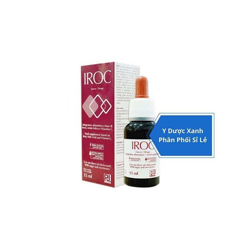 IROC, 15ml, Sắt nhỏ giọt bổ máu cho trẻ em, trẻ sơ sinh của Ý