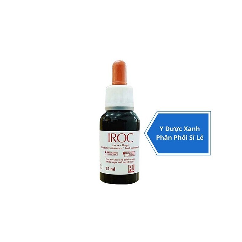 IROC, 15ml, Sắt nhỏ giọt bổ máu cho trẻ em, trẻ sơ sinh của Ý