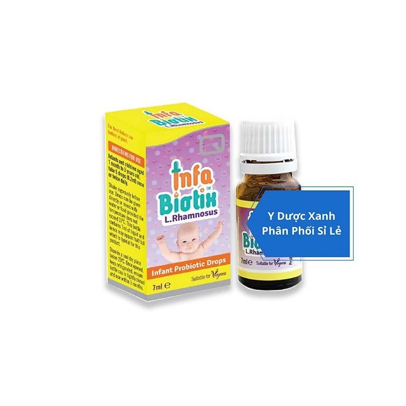 INFA BIOTIX, 7ml, Men vi sinh hỗ trợ tiêu hóa cho trẻ 1 tháng tuổi đến 3 tuổi của Anh