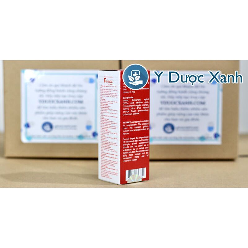 FE-MAX IRON SPRAY, Sắt dạng xịt cho bé trên 12 tháng tuổi của Slovenia