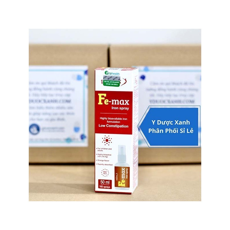 FE-MAX IRON SPRAY, Sắt dạng xịt cho bé trên 12 tháng tuổi của Slovenia