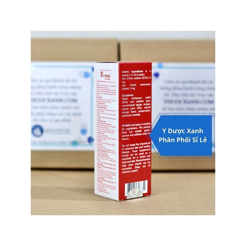 FE-MAX IRON SPRAY, Sắt dạng xịt cho bé trên 12 tháng tuổi của Slovenia