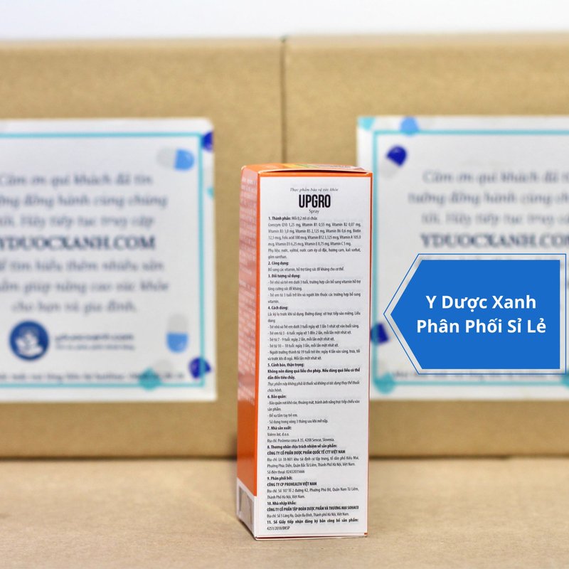 UPGRO SPRAY, 25ml, Xịt bổ sung vitamin tổng hợp, hỗ trợ tăng sức đề kháng cho cơ thể
