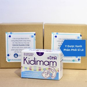 KIDIMAM DHA, 60 viên, Viên uống bổ sung vitamin & DHA cho phụ nữ mang thai