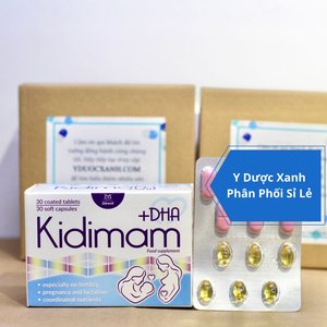 KIDIMAM DHA, 60 viên, Viên uống bổ sung vitamin & DHA cho phụ nữ mang thai