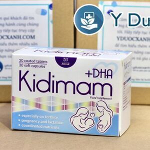 KIDIMAM DHA, 60 viên, Viên uống bổ sung vitamin & DHA cho phụ nữ mang thai