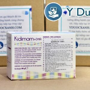 KIDIMAM DHA, 60 viên, Viên uống bổ sung vitamin & DHA cho phụ nữ mang thai