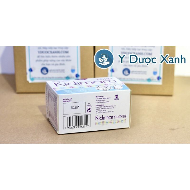 KIDIMAM DHA, 60 viên, Viên uống bổ sung vitamin & DHA cho phụ nữ mang thai