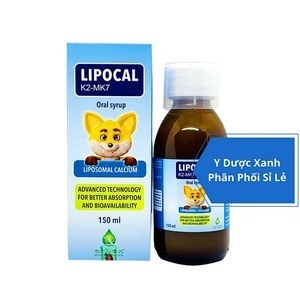 LIPOCAL K2 MK7, 150ml, Siro hỗ trợ phát triển xương và tăng chiều cao ở trẻ em của Ý