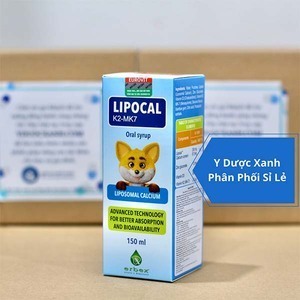 LIPOCAL K2 MK7, 150ml, Siro hỗ trợ phát triển xương và tăng chiều cao ở trẻ em của Ý