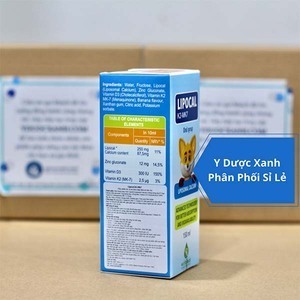 LIPOCAL K2 MK7, 150ml, Siro hỗ trợ phát triển xương và tăng chiều cao ở trẻ em của Ý