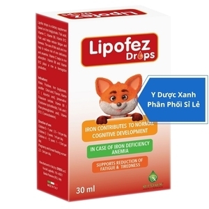 LIPOFEZ DROPS, 30 ml, Nhỏ giọt bổ sung sắt, Bổ máu cho bé, trẻ sơ sinh của Ý