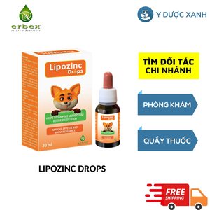 LIPOZINC DROPS, 30 ml, Nhỏ giọt bổ sung kẽm cho bé, trẻ sơ sinh của Ý
