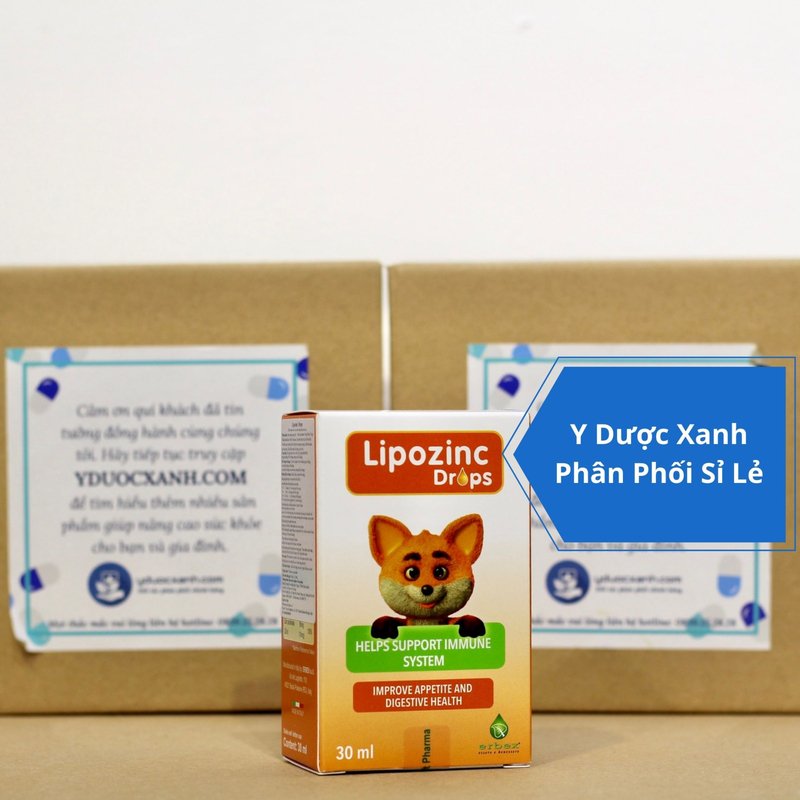 LIPOZINC DROPS, 30 ml, Nhỏ giọt bổ sung kẽm cho bé, trẻ sơ sinh của Ý